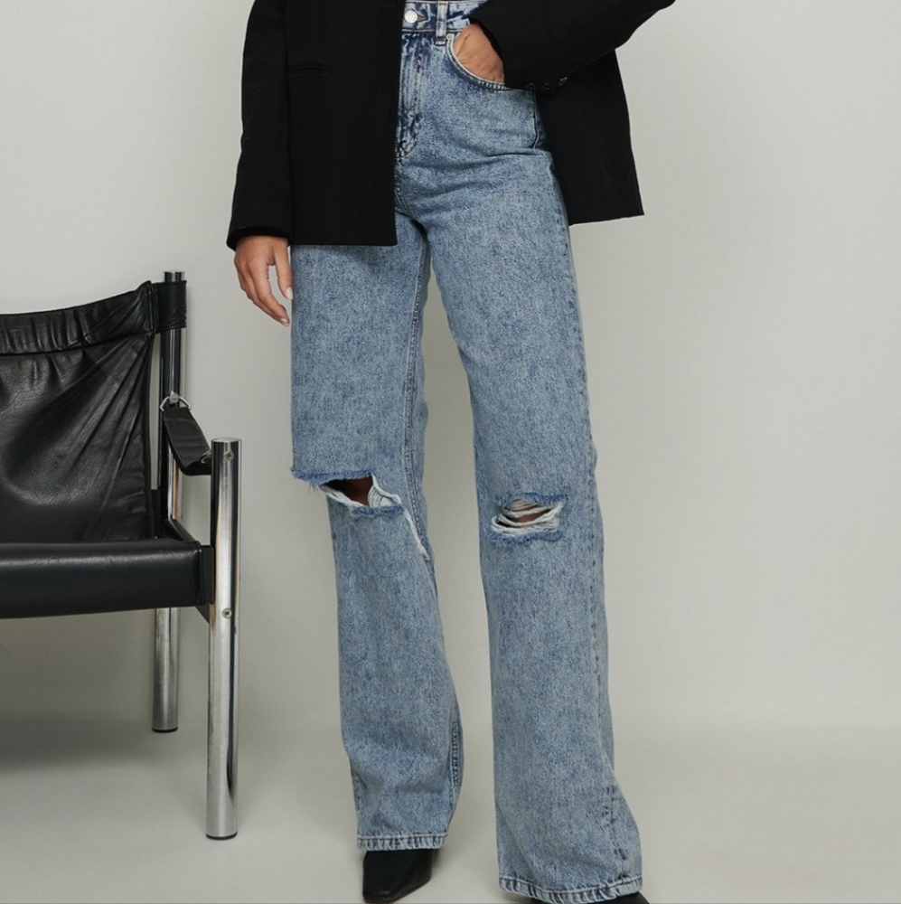 NA-KD Wide Leg Jeans